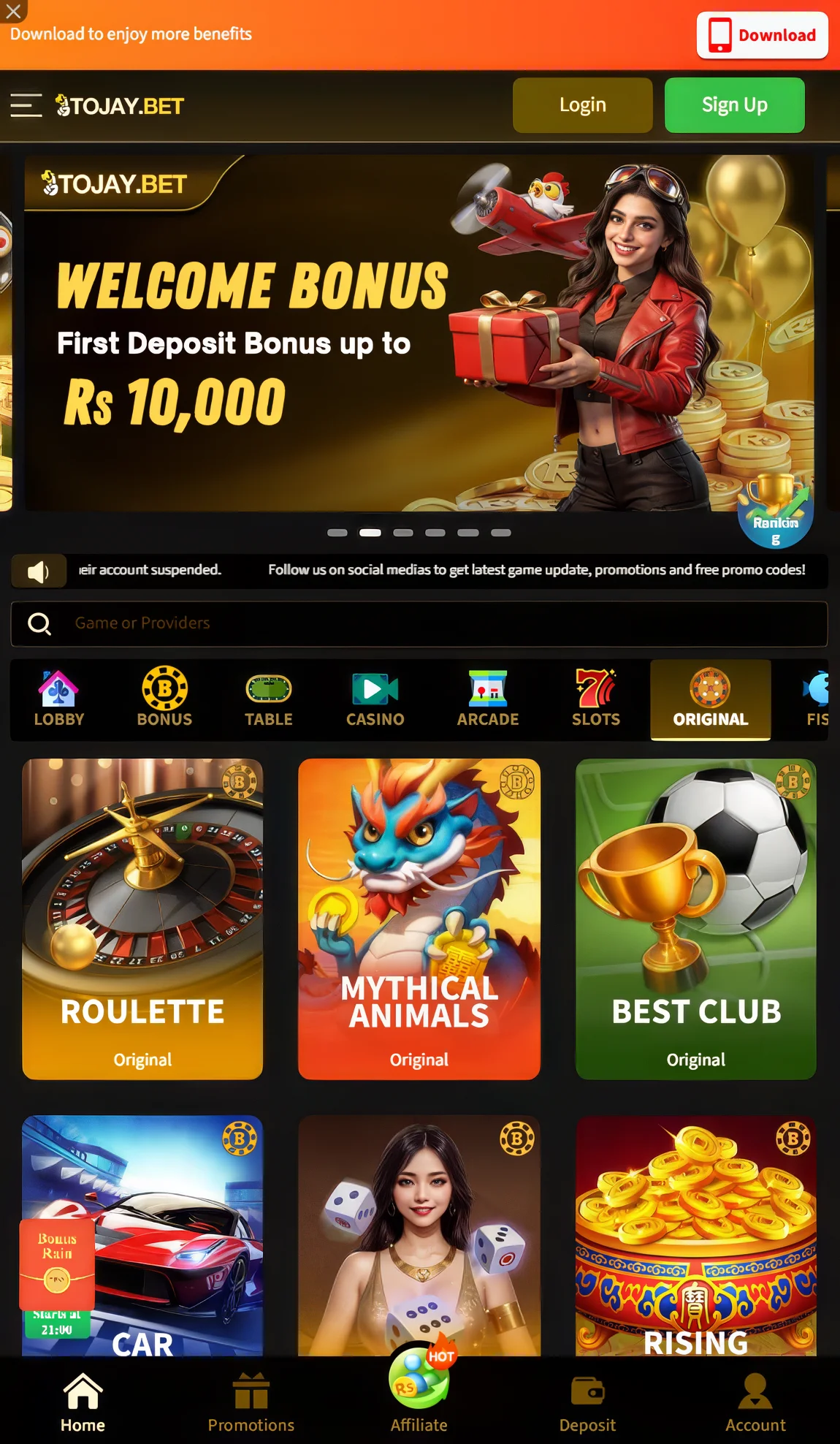 2J Bet download APK – Android casino app overview