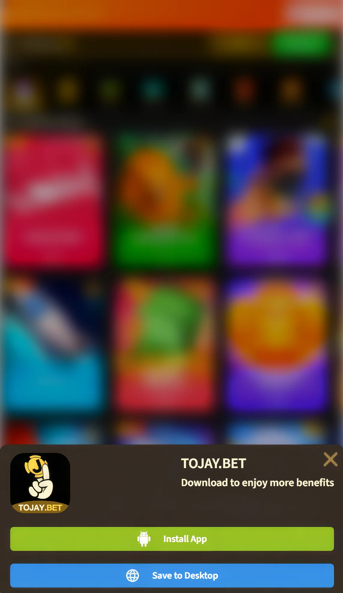 2J Bet download – APK installation on Android