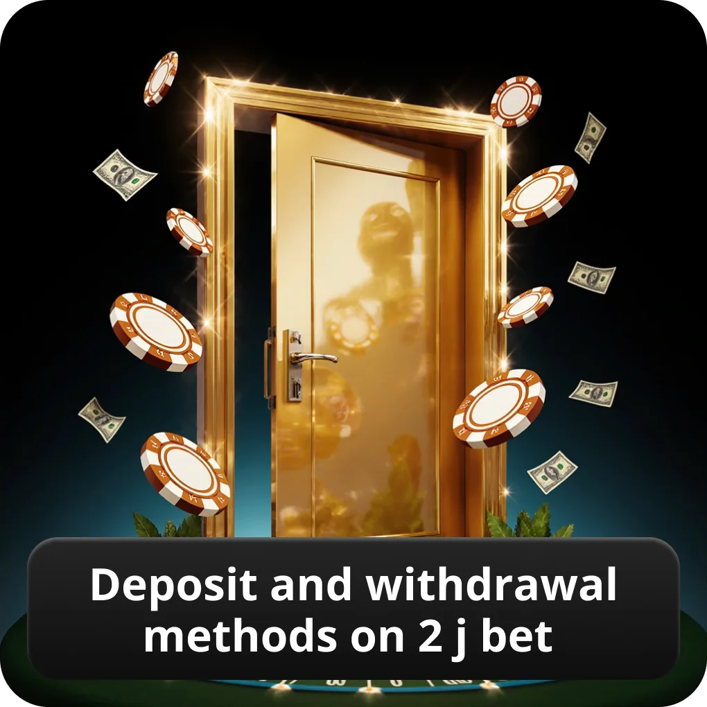 Deposit and withdrawal methods on 2J Bet